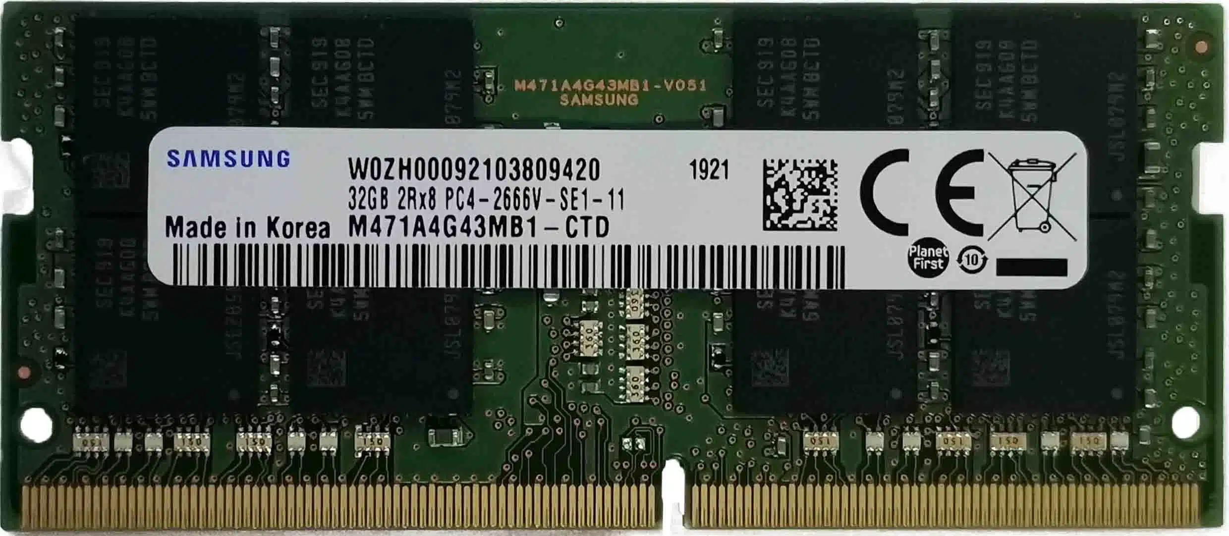 DDR4 32GB 2666Mhz SODIMM Samsung