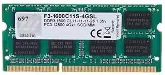 זיכרון למחשב נייד G.Skill F3-1600C11S-4GSL