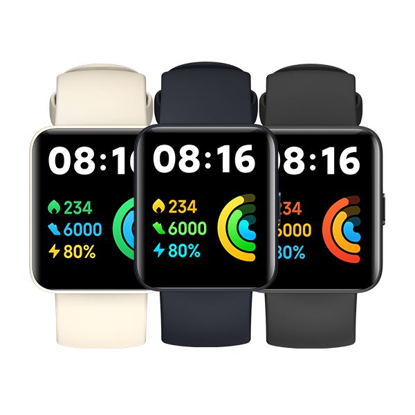 שעון ספורט חכם כולל SpO2 דופק ו- GPS דגם Redmi Watch 2 Lite בצבע שחור מבית XIAOMI