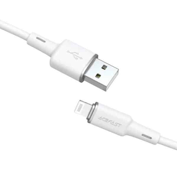 BC2-02 USB-A to Lightning zinc alloy silicone charging data cable