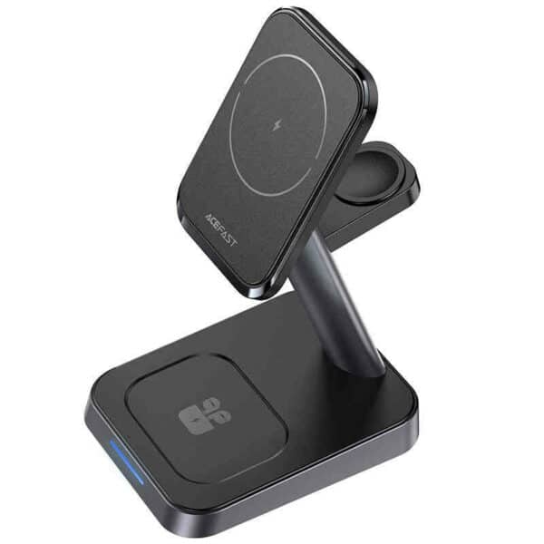 מטען אלחוטי שולחני 3 ב1 טלפון שעון ואוזניות Fast Wireless Charger Desktop Holder E3 3-in-1