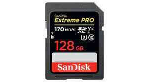 כרטיס זיכרון סנדיסק SanDisk Extreme Pro SDSDXXY-128G 128GB SD
