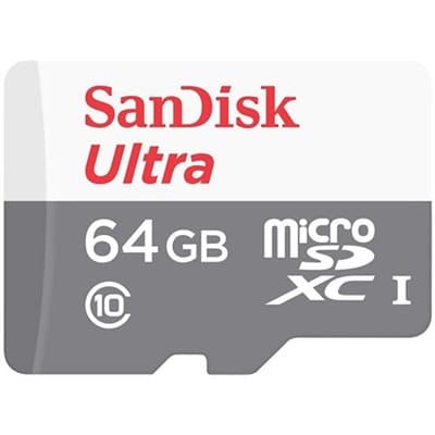 כרטיס זיכרון SanDisk Ultra SDSQUNB-064G 64GB Micro SD סנדיסק