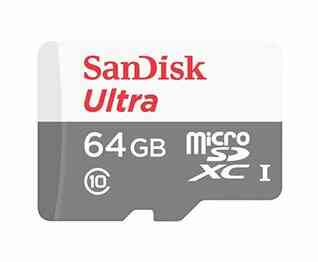 כרטיס זיכרון סנדיסק SanDisk Ultra SDSQUNR-064G 64GB Micro SD