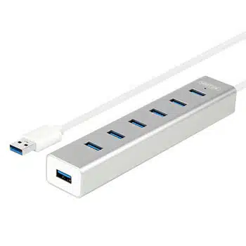 מפצל Unitek Y-3090 7-Port Aluminium Hub USB3.0