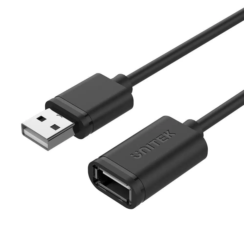 1M, USB2.0 Type-A (M) to Type-A (F)