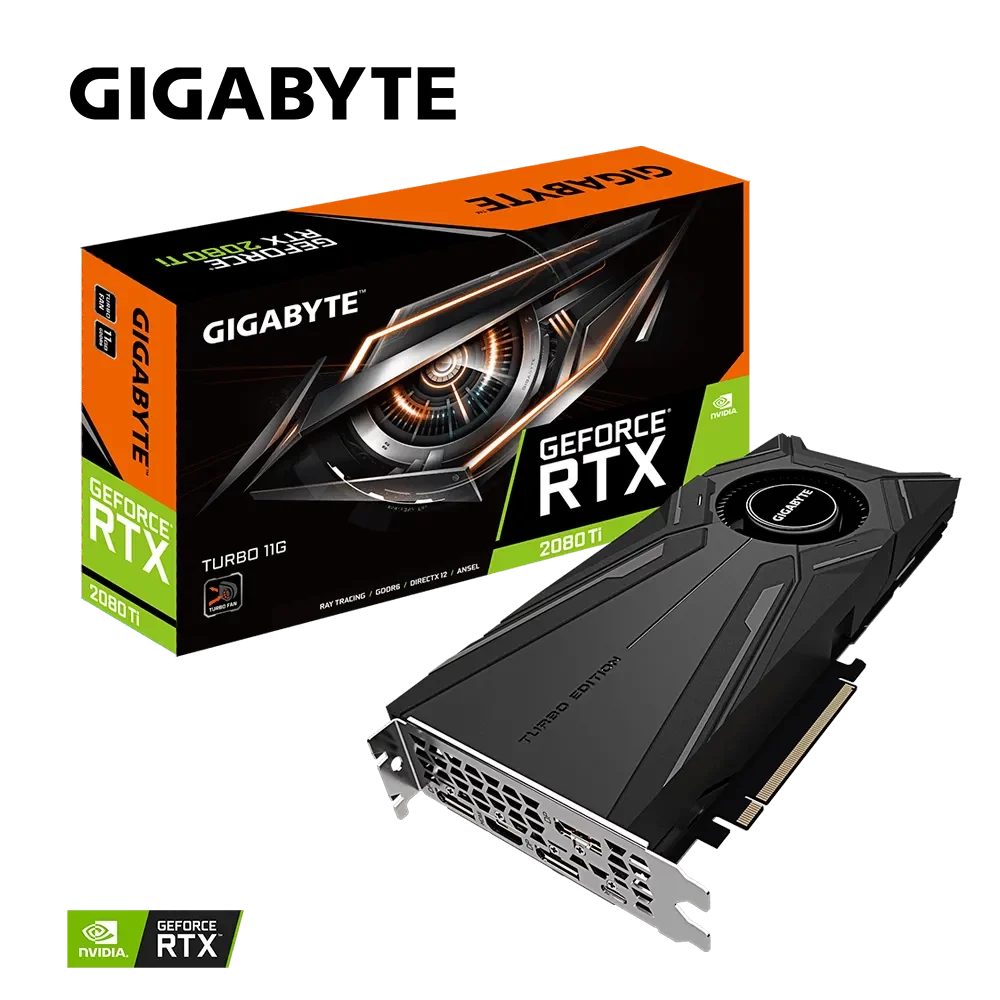 כרטיס מסך - Gigabyte GeForce RTX™ 2080 Ti 11GB TURBO