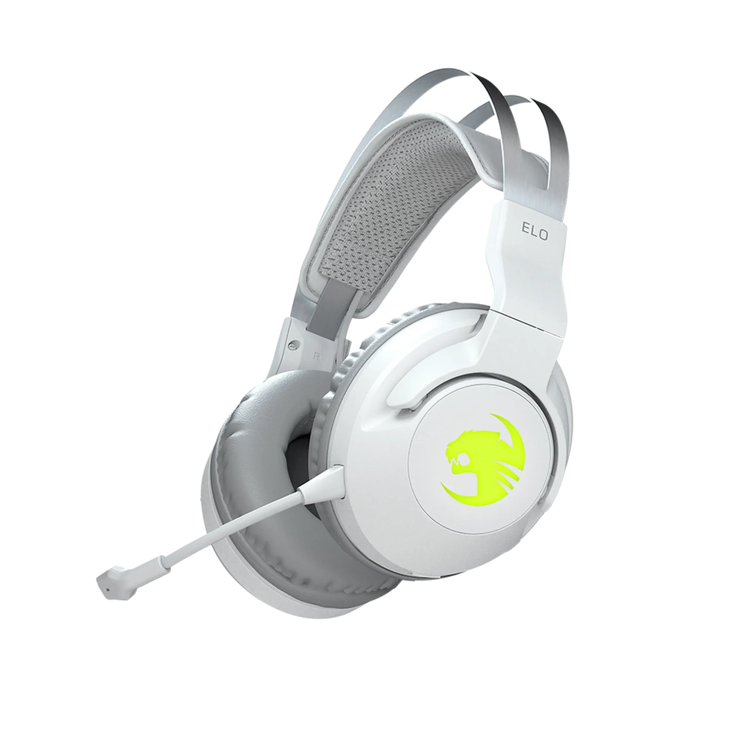 אוזניות גיימינג אלחוטיות ROCCAT ELO AIR 7.1 RGB-לבן
