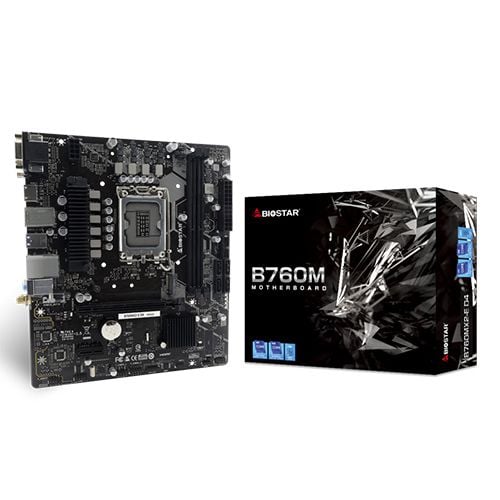 לוח אם BioStar B760MX2-E D4 VGA+DVI+HDMI