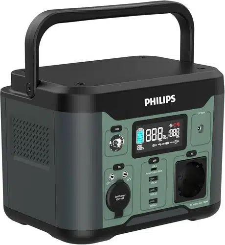 תחנת כח ניידת (גנרטור) מתאימה לקמפינג או להפסקות חשמל 200V / 600Watt - מבית פיליפס