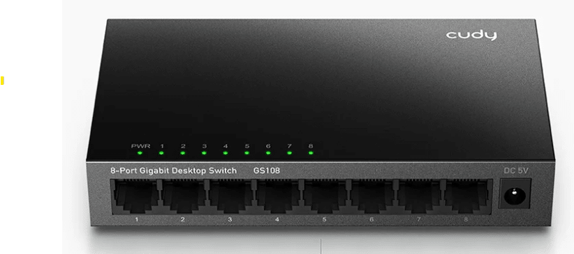 (מתכת) CUDY 8-Port Gigabit Switch GS108-IL