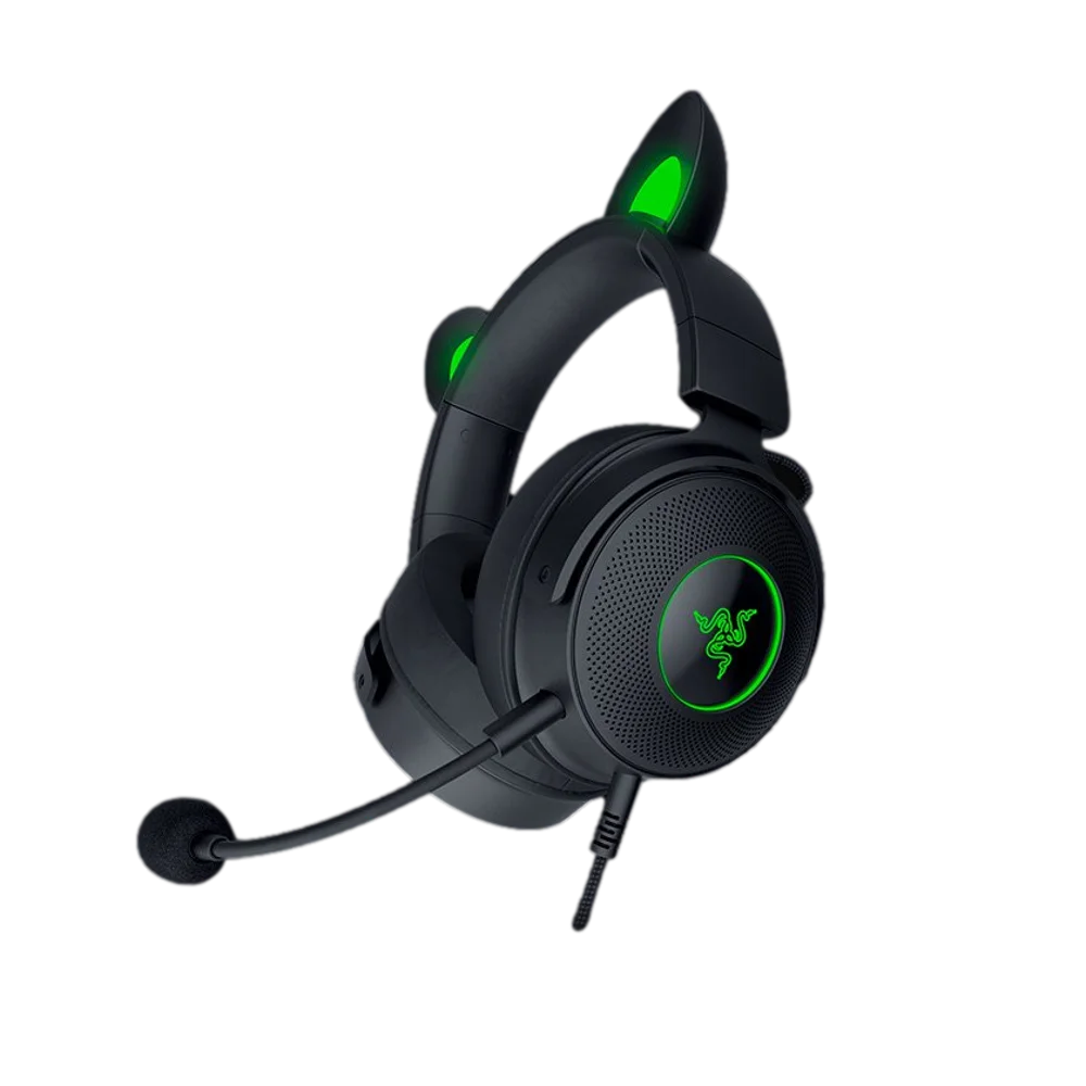 אוזניות – RAZER KRAKEN KITTY V2 PRO בצבע שחור