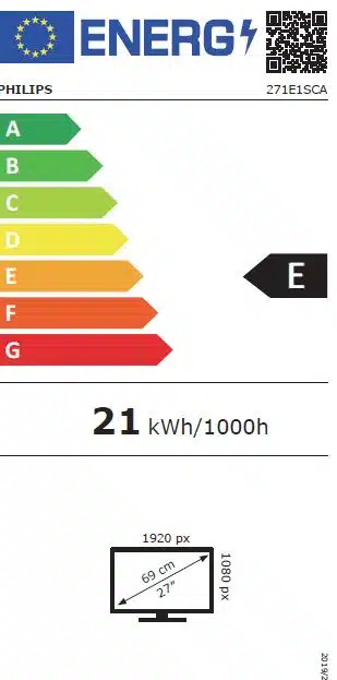 מסך "27 קעור PH HDMI+SP 271E1SCA