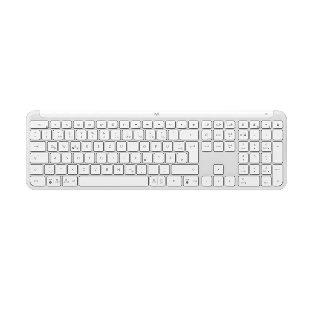 מקלדת גיימינג אלחוטית – K950 SLIM מבית Logitech בצבע Off-white