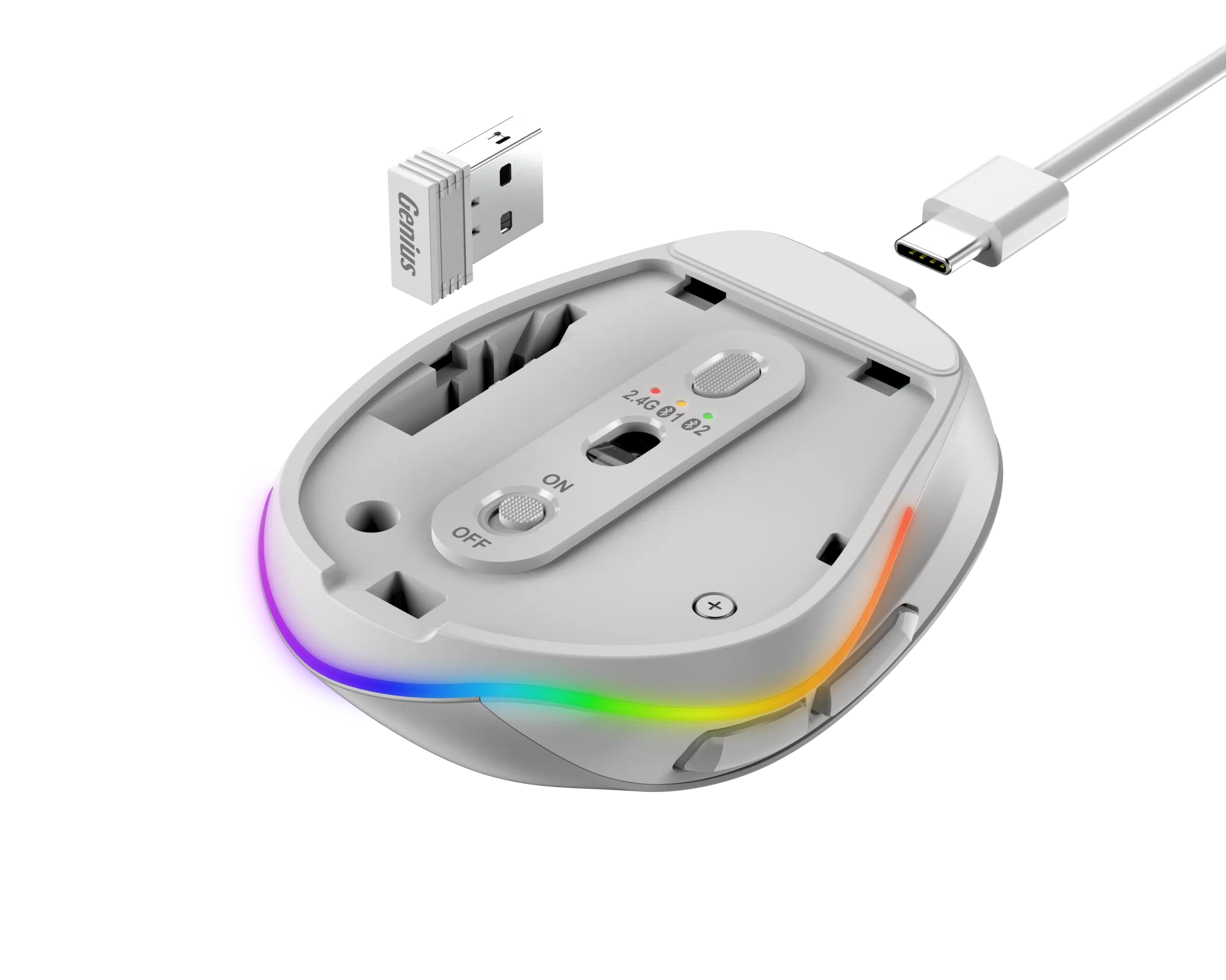 עכבר גניוס עכבר אלחוטי נטען Genius Ergo 9000S PRO BT+WIFI