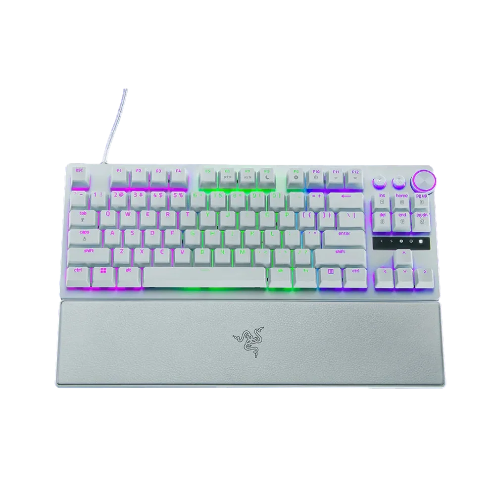 מקלדת RAZER HUNTSMAN V3 PRO TENKEYLESS WHITE