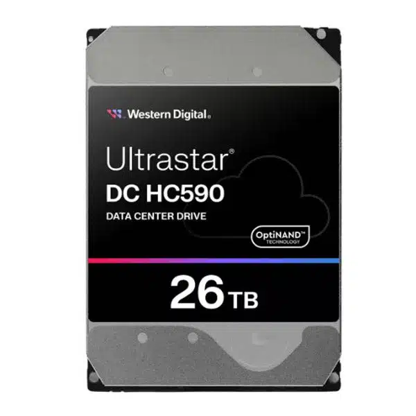כונן קשיח פנימי Ultrastar® DC HC590 בנפח 26TB דגם WUH722626ALE6L4 מבית Western Digital