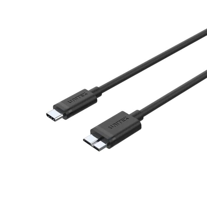 Y-C475BK - כבל מחיבור USB-C לחיבור Micro-B טעינה באורך 1 מטר