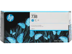 דיו כחול מקורי HP 738 676M6A (300 מ"ל)