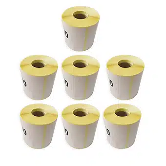 10 גלילי מדבקות למדפסת 46X70 מ"מ 500 יחידות / גליל תרמי