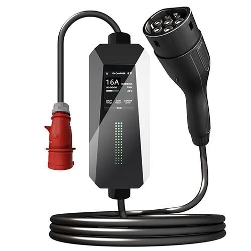מטען נייד תלת פאזי לרכב חשמלי Braumers Portable EV Charger CS95-11KW