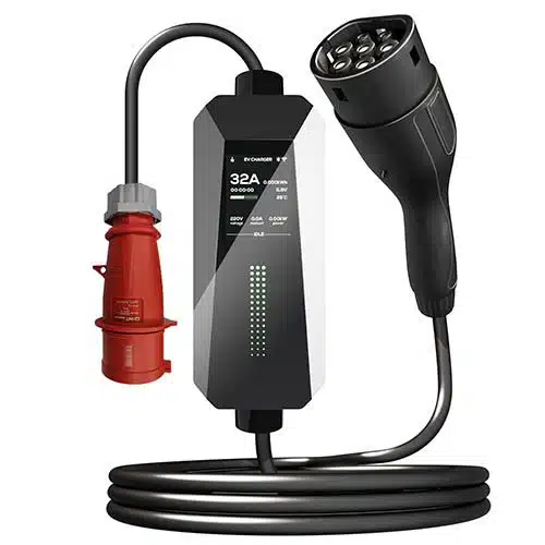 מטען נייד תלת פאזי לרכב חשמלי Braumers Portable EV Charger -22KW