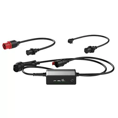 מטען נייד תלת פאזי לרכב חשמלי Braumers Portable EV Charger CS97-11KW כולל מתאם לשקע ביתי