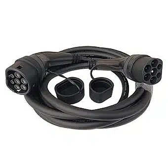 כבל מאריך לטעינת רכב חשמלי 5 מטר Braumers EV Extension Cable Type-2 to Type-2 TPU 11KW