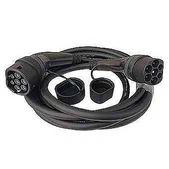 כבל מאריך לטעינת רכב חשמלי 7.5 מטר Braumers EV Extension Cable Type-2 to Type-2 TPU 11KW