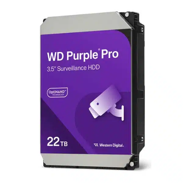 כונן קשיח פנימי "WD Purple Pro Desktop 3.5 בנפח 22TB מבית Western Digital דגם WD221PURP