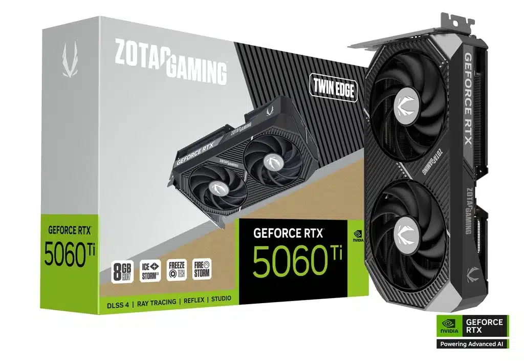 כרטיס מסך ZOTAC GAMING GeForce RTX 5060 Ti 8GB Twin Edge