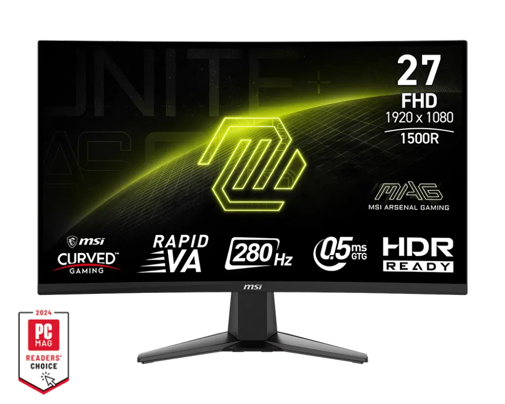 מסכי מחשב MSI מסך מחשב גיימינג קעור MSI MAG 276CXF 280hz