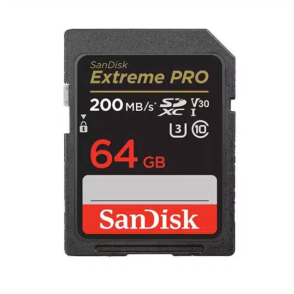 כרטיס זיכרון Extreme Pro SDXC בנפח 64GB מבית Sandisk דגם SDSDXXU-064G-GN4IN